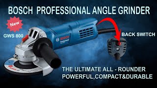 BOSCH GWS 800 PROFESSIONAL ANGLE GRINDER  MADE IN INDIA 800 WATT POWER UNBOXING amp REVIEW IN HINDI [upl. by Ellecrad]