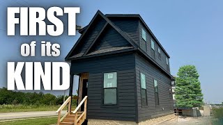 A 2 STORY modular home single wide thats NOW AVAILABLE on the market Prefab House Tour [upl. by Adnola]