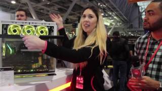 InWin Tou 20 Gaming PC Case At Pax East 2017 [upl. by Eillen898]