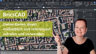 BricsCAD Online Karten abrufen per GeoPosition und GeoMap [upl. by Armbruster]