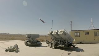 Watch the Navys LOCUST launcher fire a swarm of drones [upl. by Camroc]