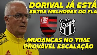 DORIVAL JR ENTRE OS MELHORES TREINADORES DO FLAMENGO  PROVÁVEL ESCALAÇÃO DO FLAMENGO E [upl. by Rosabel252]