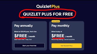 How To Get Quizlet PLUS For FREE [upl. by Eissim]