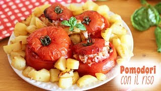 POMODORI CON IL RISO 🍅  ricetta estiva  veloce e leggera  con patate [upl. by Eimoan]