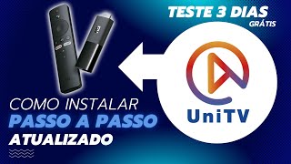 COMO BAIXAR E INSTALAR O UNITV PRO NO MI TV STICK PASSO A PASSO COMPLETO unitv mitvstick [upl. by Berkman129]