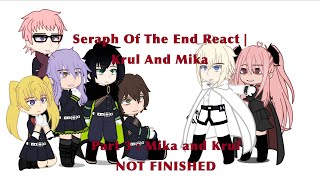 Seraph Of The End React  Mika amp Krul 253  Mikayuu  NOT FINISHED [upl. by Staci474]