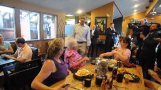 Obama Visits the Buff Restaurant [upl. by Lundell72]