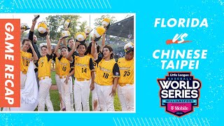 LLWS Championship Highlights Chinese Taipei vs Florida  Little League Baseball World Series [upl. by Jarnagin]