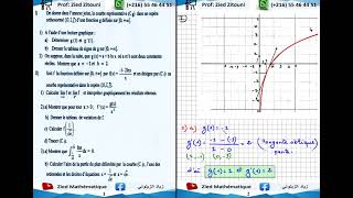 16  Logarithme Népérien Correction Exercice Bac Math  Science  Technique  Info  Eco [upl. by Orlanta]