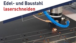 Edelstahl Baustahl und Aluminium laserschneiden  JustLaser Large Laser Cutter [upl. by Asin]