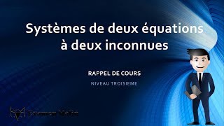 Comment resoudre un systeme dequation a 2 inconnus [upl. by Hourigan370]