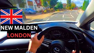 Relaxing POV Drive Through New Malden South London  Mazda 3 ASMR Driving  4 Wheel Reel [upl. by Katinka]