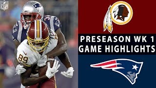 Redskins vs Patriots Highlights  NFL 2018 Preseason Week 1 [upl. by Nebe]