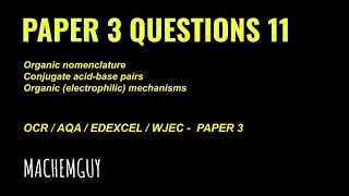 A LEVEL CHEMISTRY PAPER 3 QUESTION WALKTHROUGH 11 [upl. by Even139]