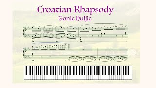 Croatian Rhapsody Piano Sheet Music  Maksim Mrvica [upl. by Nivaj]