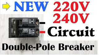 HOW TO INSTALL 220V 240V NEW CIRCUIT DoublePole Breaker [upl. by Sleinad451]