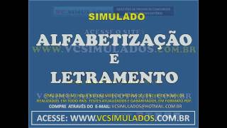 ALFABETIZAÃ‡ÃƒO E LETRAMENTO  APOSTILA DIGITAL PARA CONCURSOS PÃšBLICOS  VCSIMULADOSCOMBR [upl. by Eihs981]