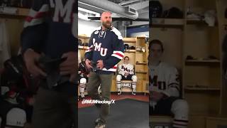 Brett Keisels EPIC pregame speech to RMU Hockey 🗣️ via RMUMHockeyX steelers shorts [upl. by Ferwerda]