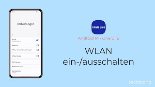 WLAN einschalten oder ausschalten  Samsung Android 14  One UI 6 [upl. by Enaamuj516]