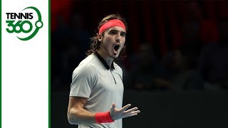 Stefanos Tsitsipas isnt a fan of oncourt coaching and towel racks [upl. by Hayikat]