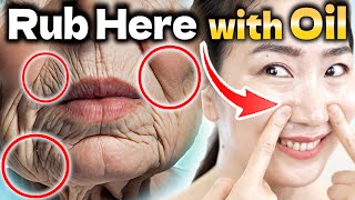 Rub Here with Oil Nasolabial Folds Mouth Wrinkles and Jowls Be Gone AntiAging Lymph Drainage [upl. by Haidabo]