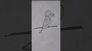 Easy Way To Draw A Bird  How to draw a bird easy  shorts drawingmaster art drawing bird [upl. by Erdnuaed649]