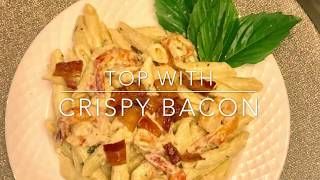 Shrimp Scampi Over Penne Pasta Recipe [upl. by Boeschen]