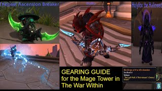 Mage Tower Gearing Guide and lucky finds  The War Within [upl. by Lemcke]