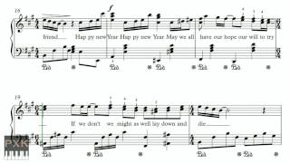 ABBA  Happy New Year  amazing piano sheet music with original chords [upl. by Aisek870]