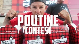 ULTIMATE POUTINE EATING CONTEST  HOLLYWOOD CA [upl. by Balch]