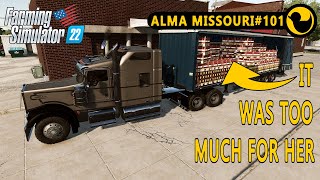 I OVERLOADED THE TRUCKALMA MISSOURI101FARMING SIMULATOR 22GAMEPLAYTIMELAPSENO COMMENTERYFS 22 [upl. by Ancalin]