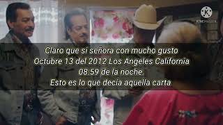 Los Tigres del Norte quotLa Cartaquot letras [upl. by Charmian544]