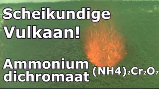 Scheikundige Vulkaan Ammoniumdichromaat [upl. by Cita513]