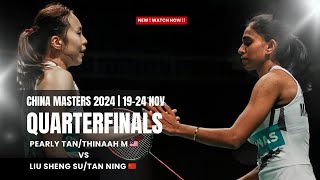 Pearly TANTHINAAH M MAS Vs LIU Sheng SuTAN Ning CHI  CHINA MASTERS 2024  QUARTERFINALS [upl. by Seale39]