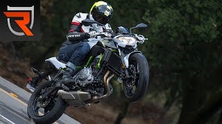 2017 Kawasaki Z650 Motorcycle First Test Review Video  Riders Domain [upl. by Annoif]