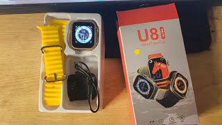 U8 Ultra Smart Watch 2023  Unboxing Review Video [upl. by Kopp]