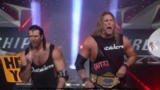 WCW 1999 Outsiders  Nash amp Hall  Entrance with Fugees Ready or Not  Epic Entrances [upl. by Ambrosane907]