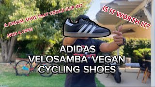 ADIDAS VELOSAMBA VEGAN CYCLING SHOE Initial Impressions [upl. by Dawes]