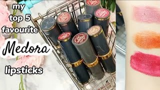 top 5⚡️ medora⚡️ lipsticks 💋for asian skintoneMedora [upl. by Misab]