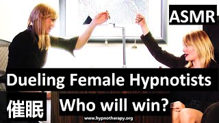 Dueling Female Hypnotists 催眠 Pocket watch hypnosis induction ASMR hypno hypnotherapy 催眠術 roommates [upl. by Namyac]