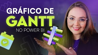 Power BI Como Criar Gráfico de Gantt Cronograma Projetos  Tutorial Completo [upl. by Ayanej]