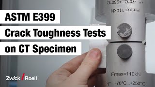 Fracture toughness test on CT specimen to ASTM E399  KIc Determination [upl. by Tawnya]