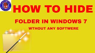 How to hide folder  Windows 7  Without any Software  in hindi [upl. by Naitirb]