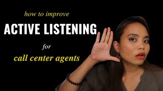 How to Improve Active Listening for Call Center Agents [upl. by Nauq943]