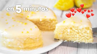 BIZCOCHO de LIMÓN en MICROONDAS 🍞🍋  en 5 minutos [upl. by Horatia]