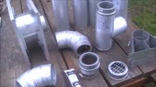 Step by Step install of pellet stove pipe exhaust kit [upl. by Cormick]