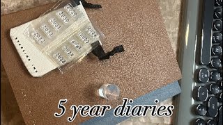 ✨ Five Year Diary Unboxing ✨Sterling Ink [upl. by Nawram]