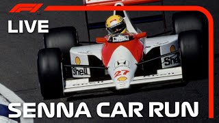 LIVE Sennas Iconic 1990 Championship Car Laps Interlagos amp Drivers Parade [upl. by Devlin]