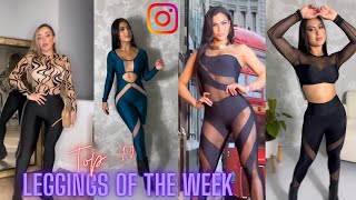 Top 10 Leggings Outfits Of The Week  GRWM Blog How To Style Leather Leggings Right [upl. by Annahsar]