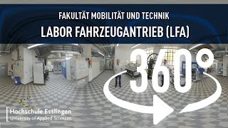 Labor Fahrzeugantrieb LFA » Fakultät Mobilität und Technik 360°Rundgang [upl. by Marci]